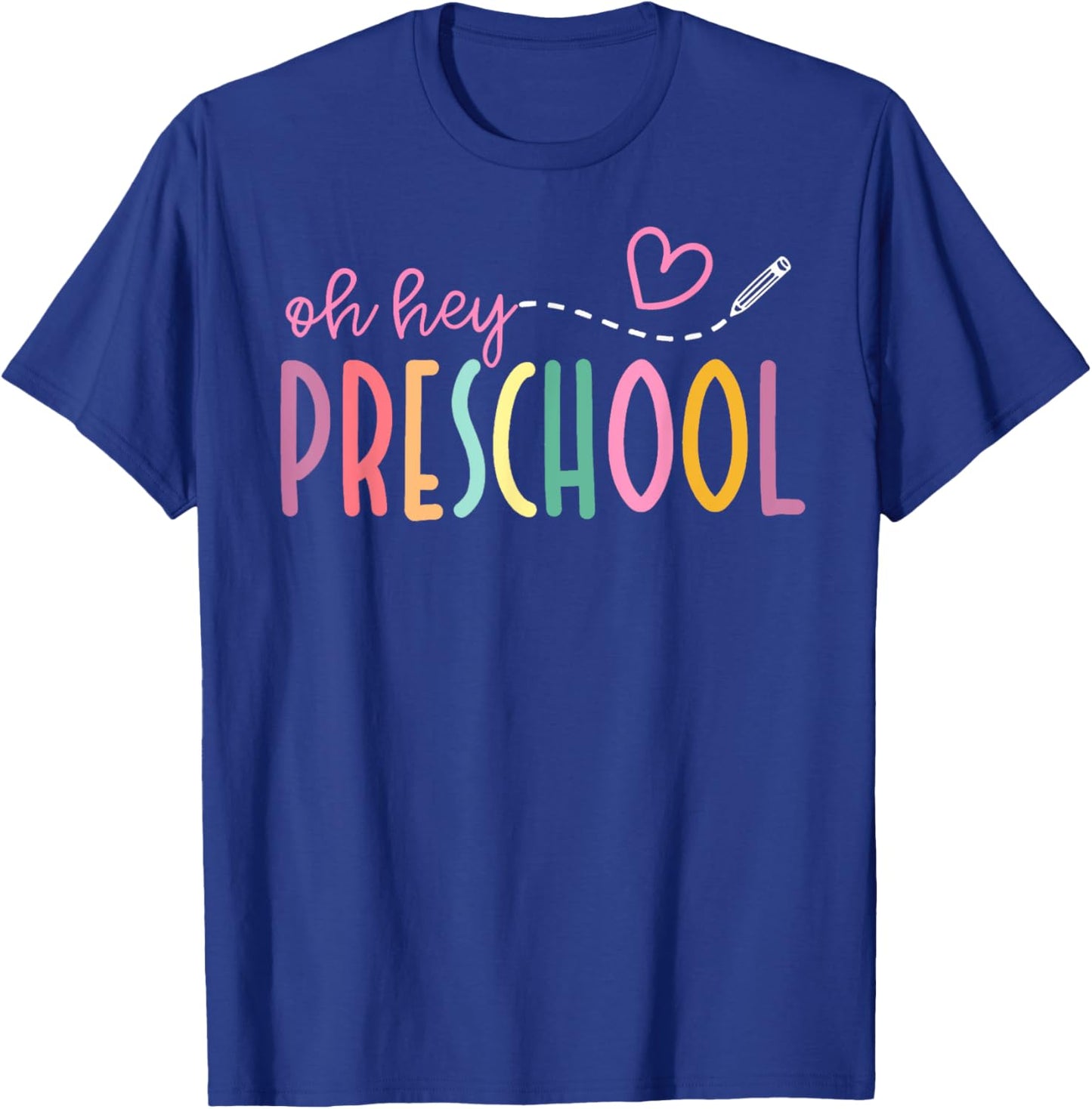 Oh Hey Preschool Welcome Back To School Teacher Student Kids T-Shirt - T-Shirt | Royal