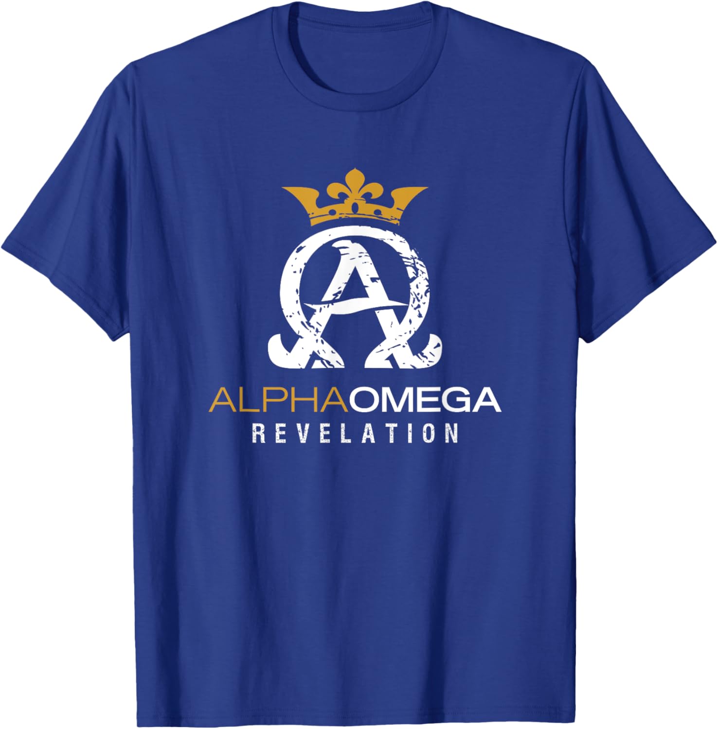 Jesus Christ Alpha and Omega Book Revelation T-Shirt - T-Shirt | Royal