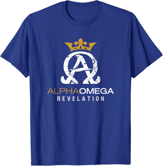 Jesus Christ Alpha and Omega Book Revelation T-Shirt - T-Shirt | Royal
