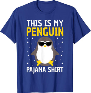 Cute Penguin Pajama Men Women Kids Penguin Lover Penguin Pjs T-Shirt - T-Shirt | Royal