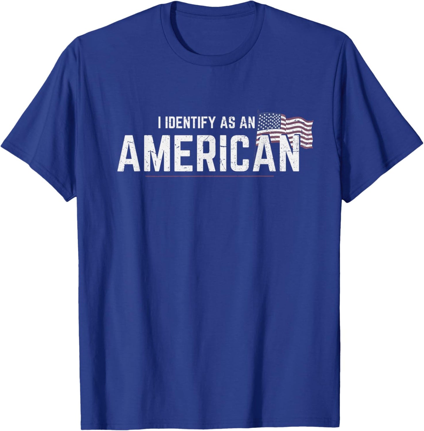 I Identify As An American Flag Men T-Shirt - T-Shirt | Royal