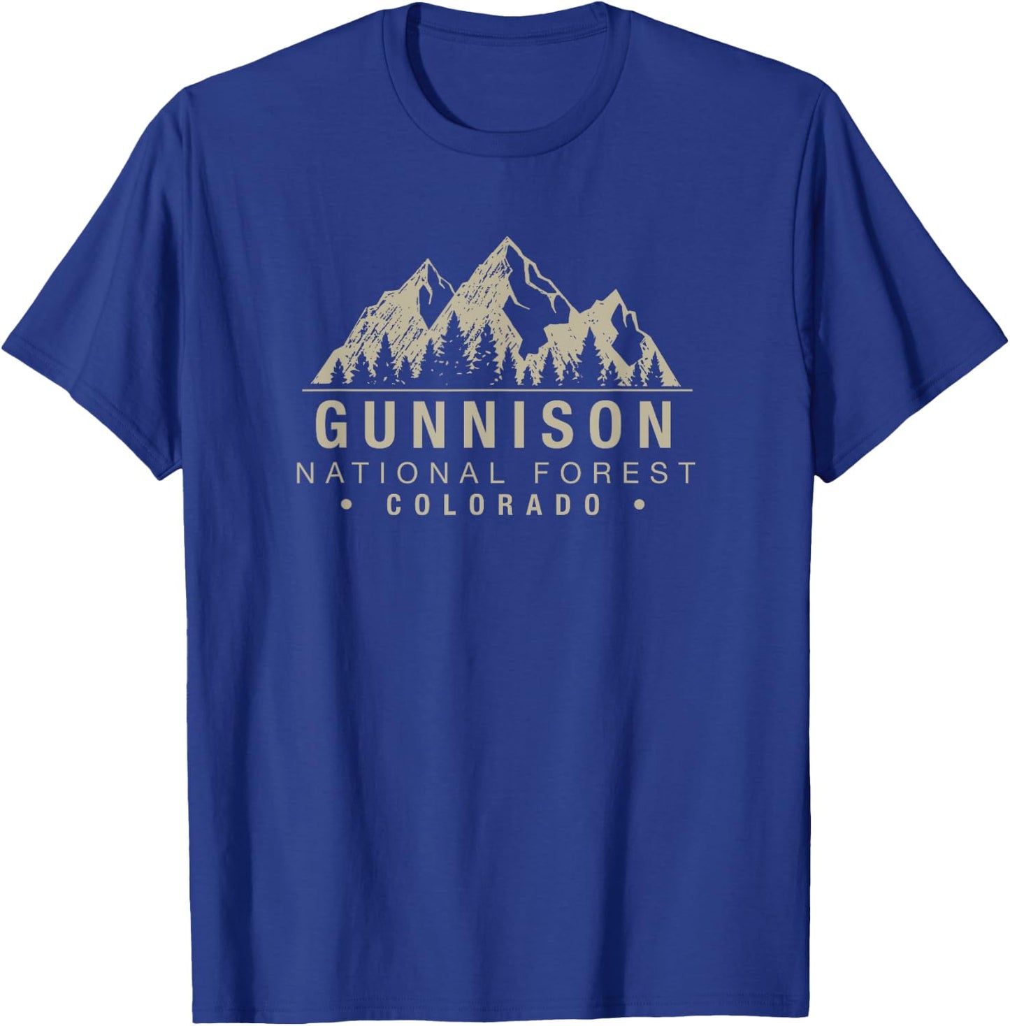 Gunnison National Forest Colorado T-Shirt - T-Shirt | Royal