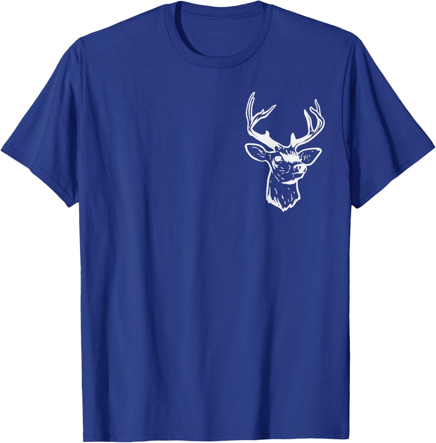 Deer Head Pocket Elk Buck Bow Hunting Archery Hunter Gift Small T-Shirt - T-Shirt | Royal