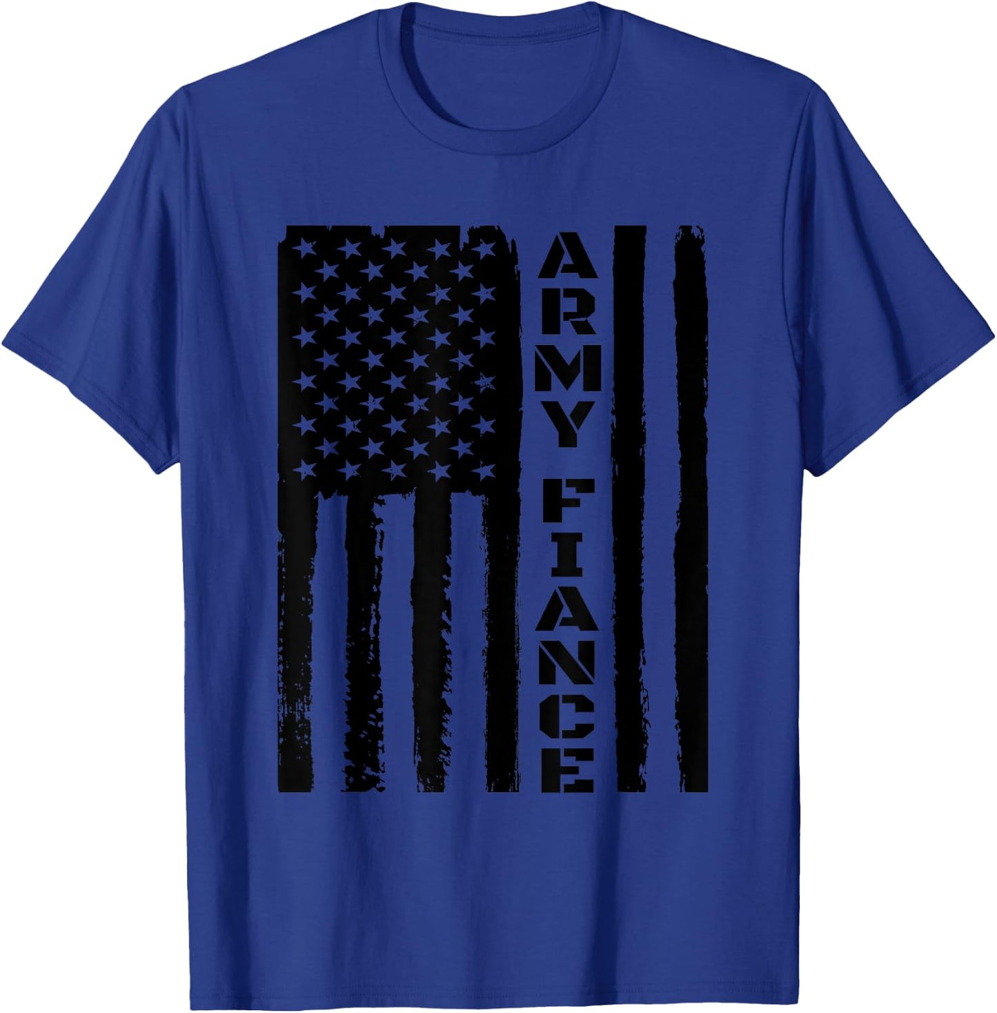 Proud Army Fiancé - Military Fiancé Veteran's Day Idea T-Shirt - T-Shirt | Royal