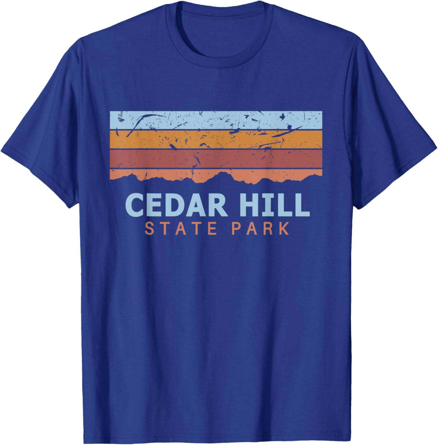 Cedar Hill State Park Texas Retro Cool T-Shirt - T-Shirt | Royal