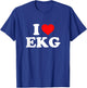 I Love EKG T-Shirt - T-Shirt | Royal