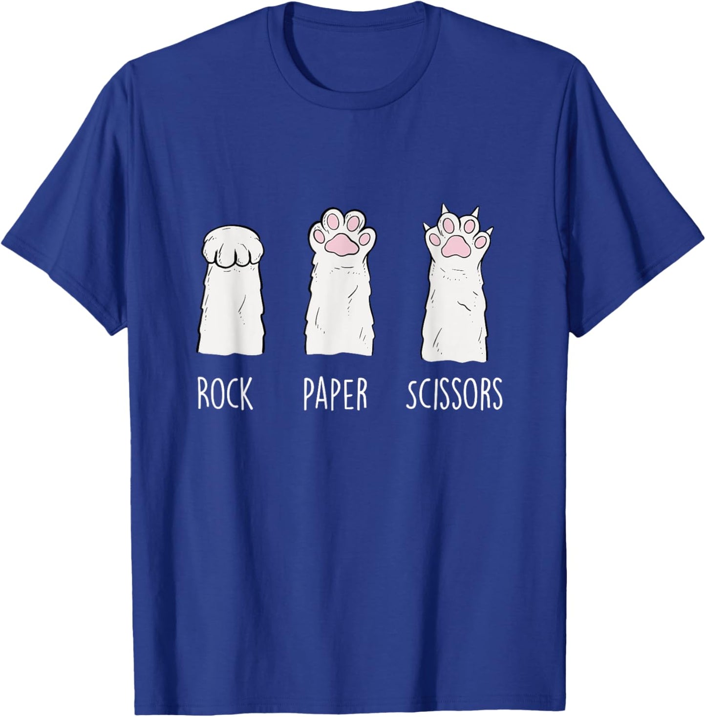 Rock Paper Scissors - Cat Lover Kitten Owner Kitty T-Shirt - T-Shirt | Royal