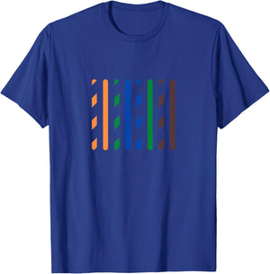 The Tech Team Funny IT Data Cable RJ45 T568B Pinout Logo Black Small T-Shirt - T-Shirt | Royal