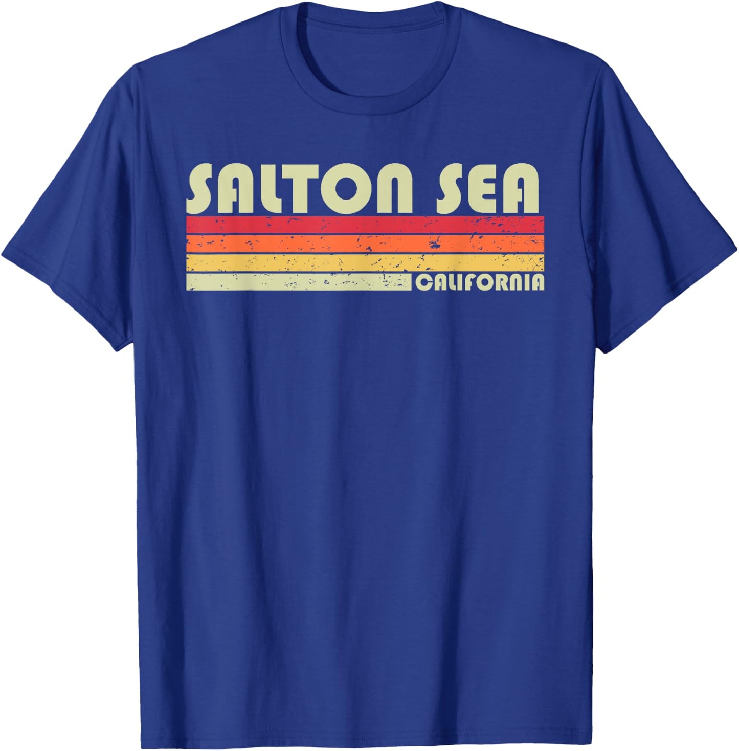 SALTON SEA CALIFORNIA Funny Fishing Camping Summer Gift T-Shirt - T-Shirt | Royal