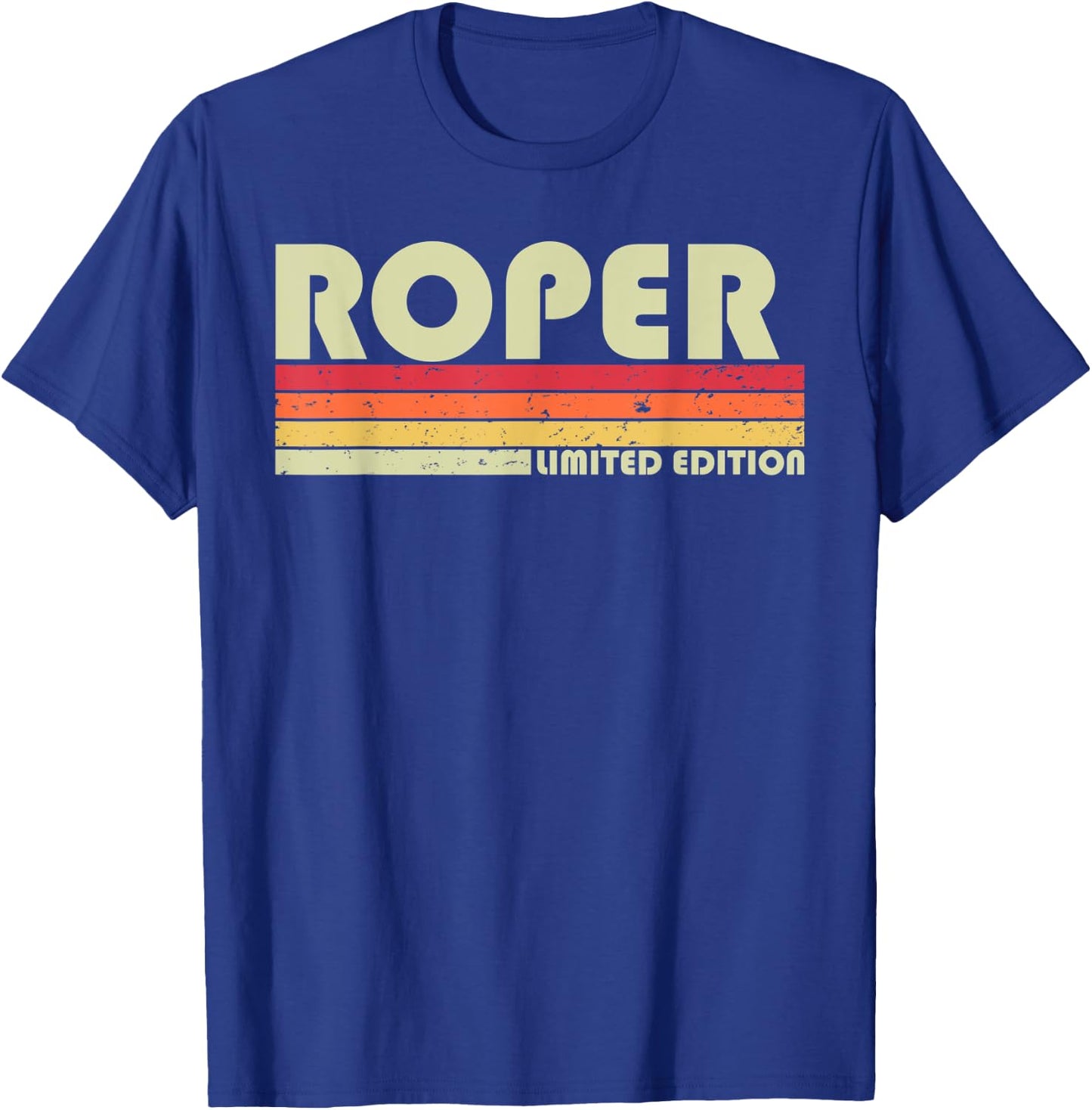 ROPER Surname Funny Retro Vintage 80s 90s Birthday Reunion T-Shirt - T-Shirt | Royal