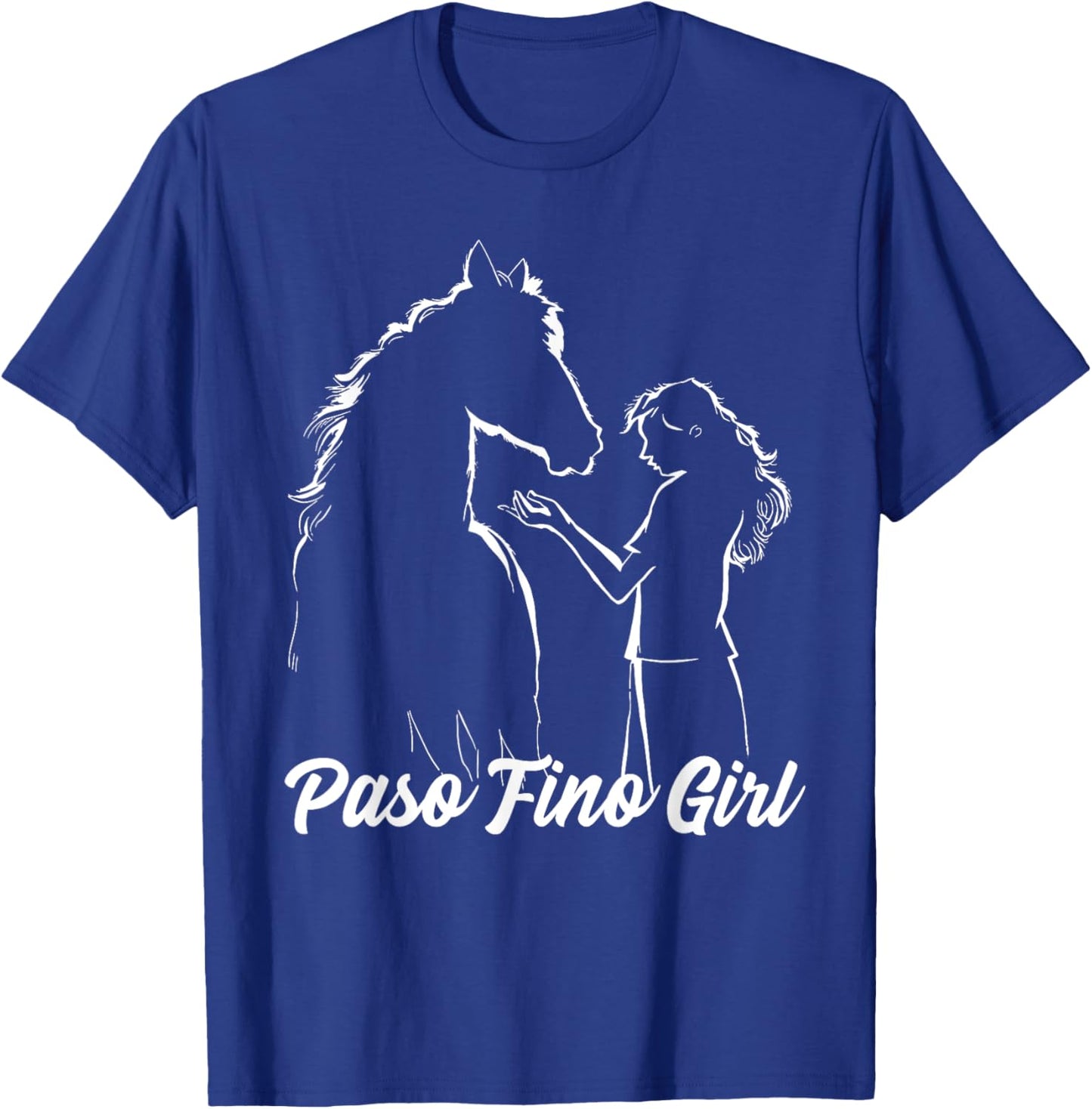 Paso Fino Horse Girl, Equestrian Paso Fino Horse T-Shirt - T-Shirt | Royal