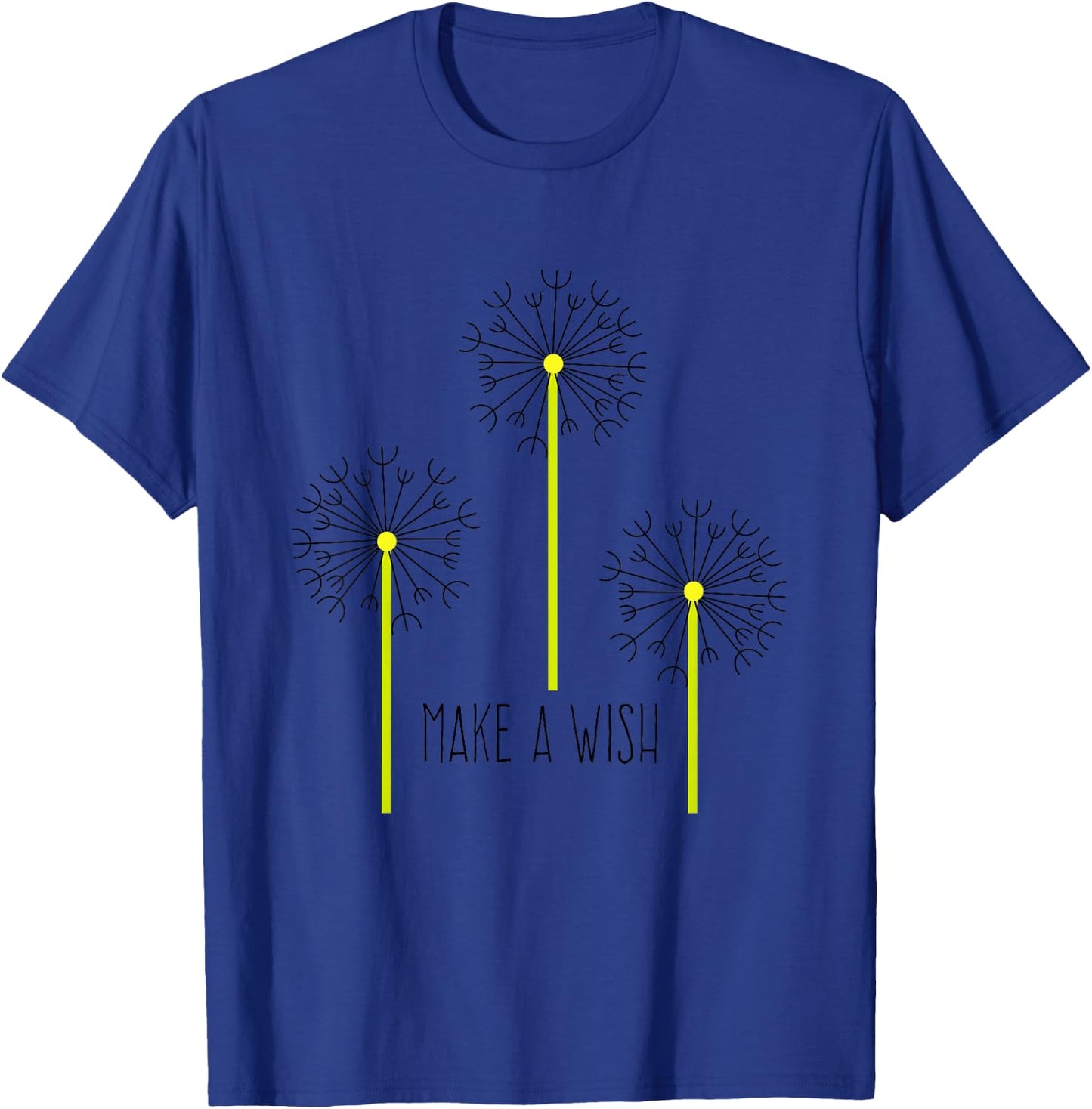Cute Dandelion Spring Flower Make A Wish For Boys Girls T-Shirt - T-Shirt | Royal