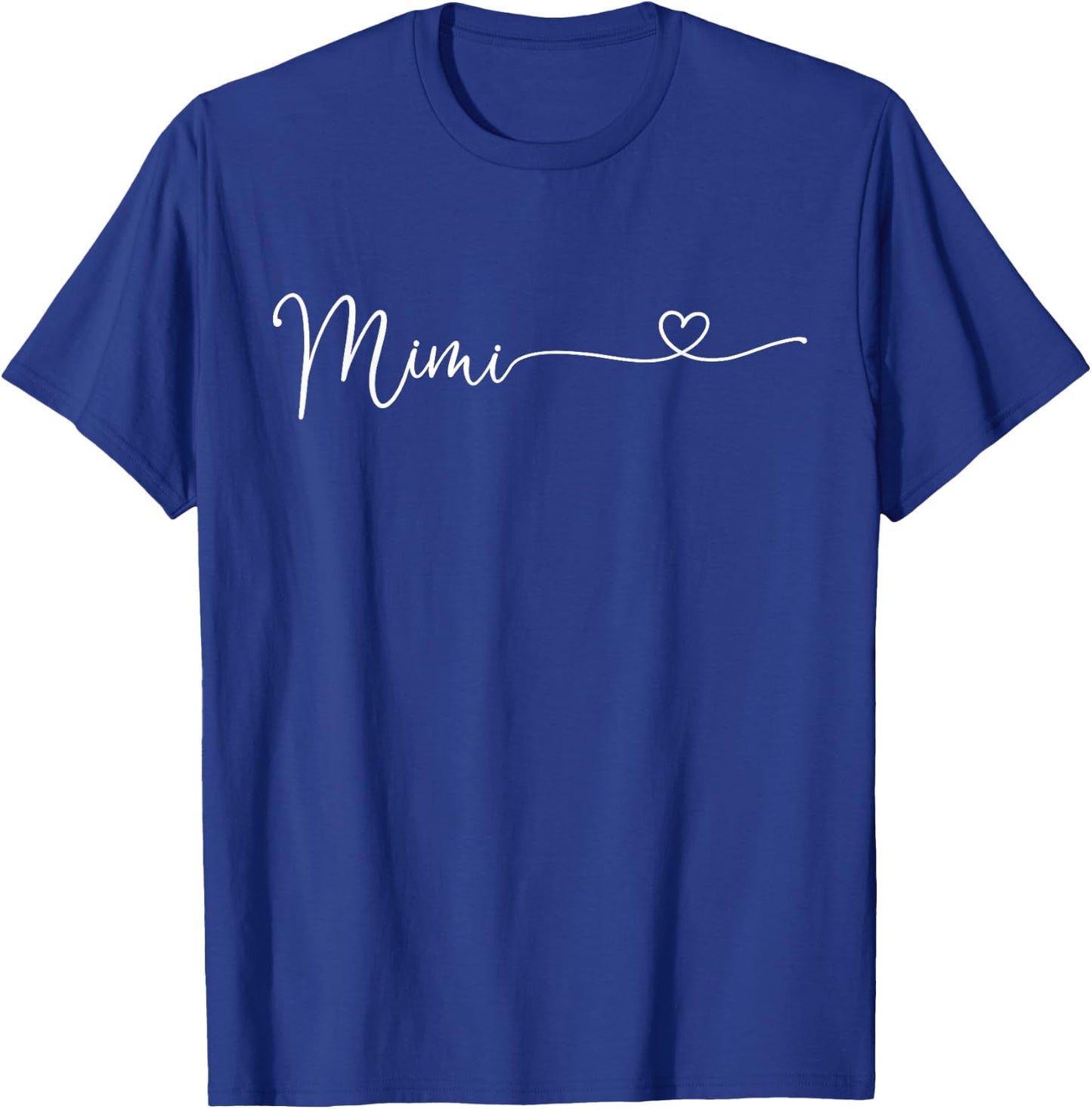 Mimi Heart Grandma Women Mother's Day Christmas Grandkids T-Shirt - T-Shirt | Royal