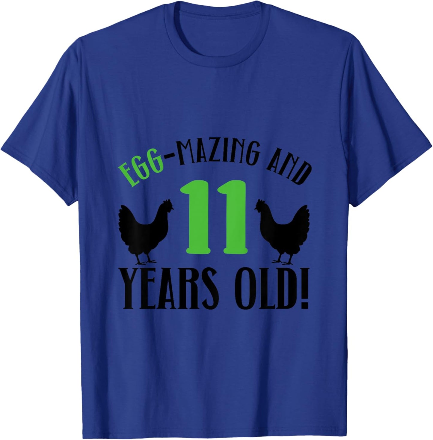 Kids 11th Birthday 11 Years Old Chicken Farmer chicken Lover T-Shirt - T-Shirt | Royal