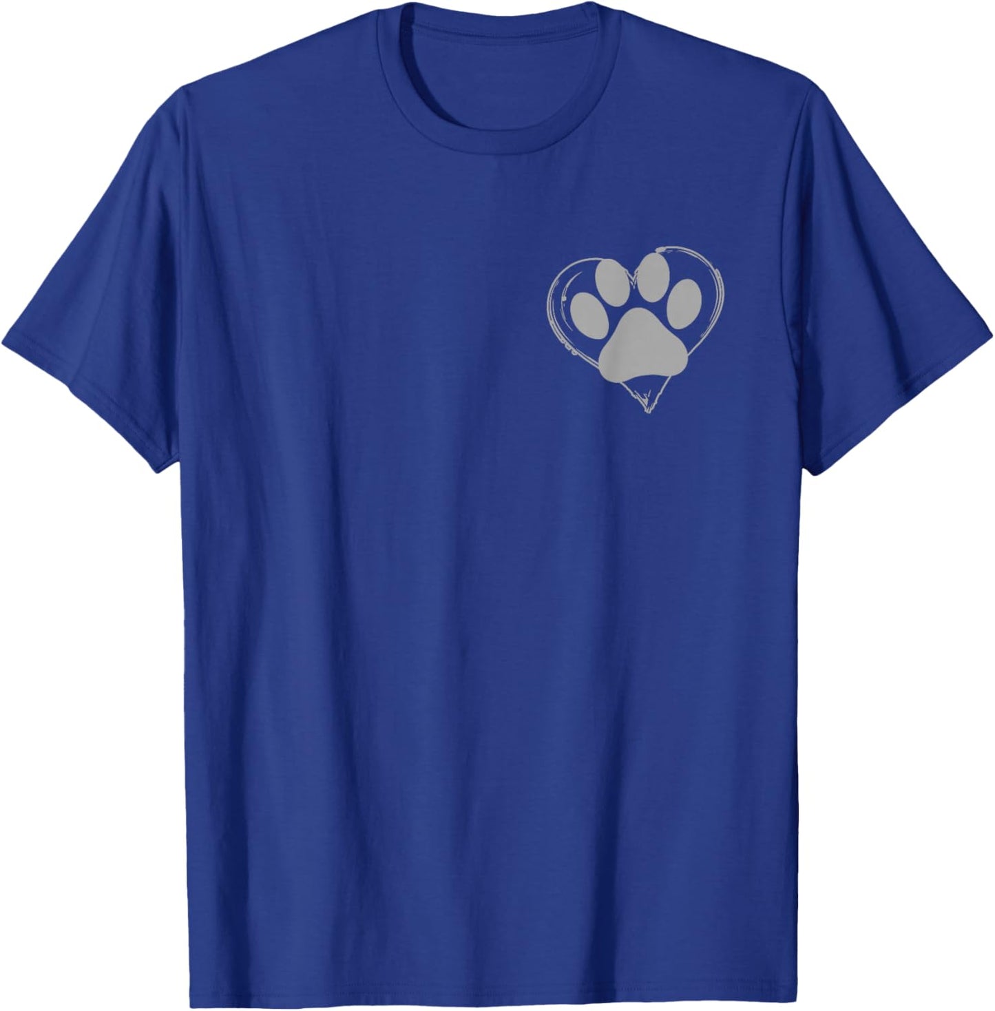 Heart with paw for dog lovers T-Shirt - T-Shirt | Royal