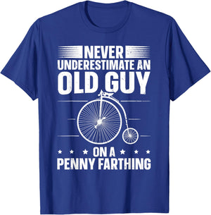 Retro Bicycle Design for a Penny Farthing Expert T-Shirt - T-Shirt | Royal