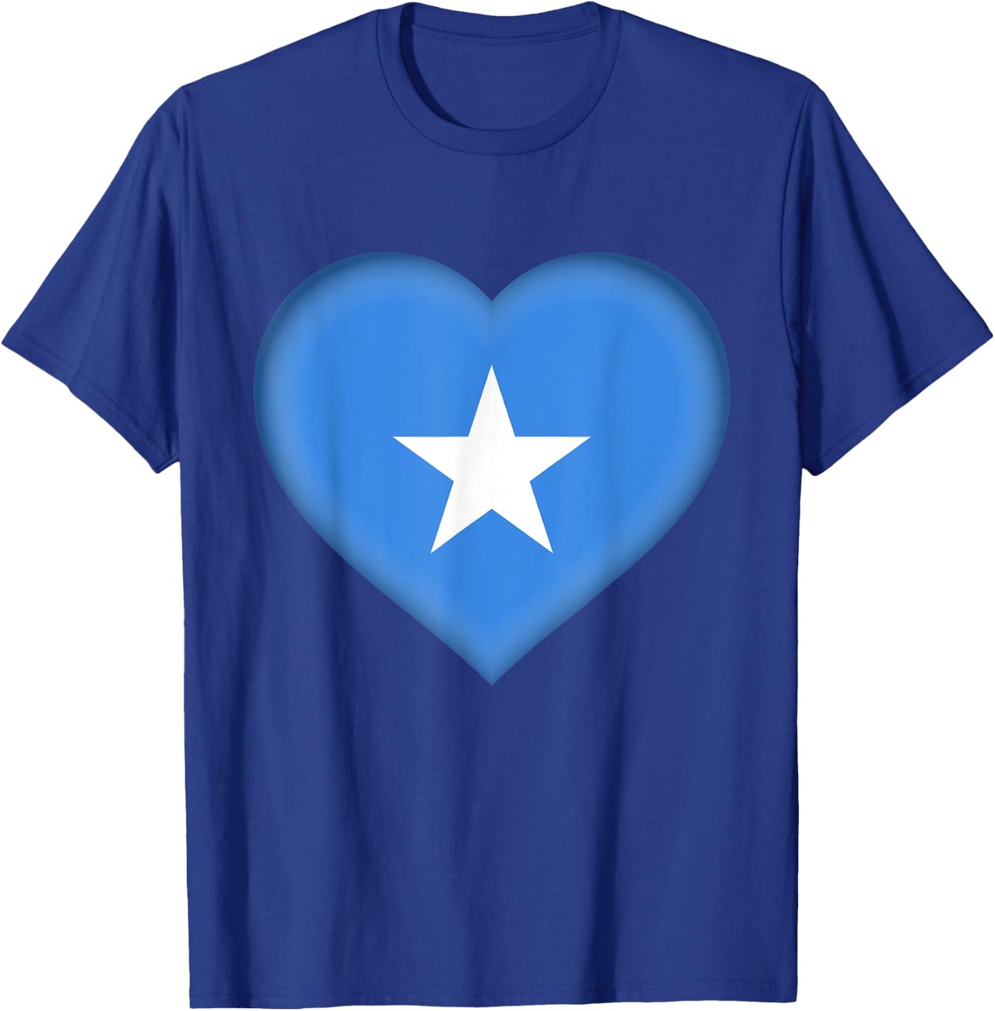 I Love Somalia | Somali Flag Heart Outfit T-Shirt - T-Shirt | Royal