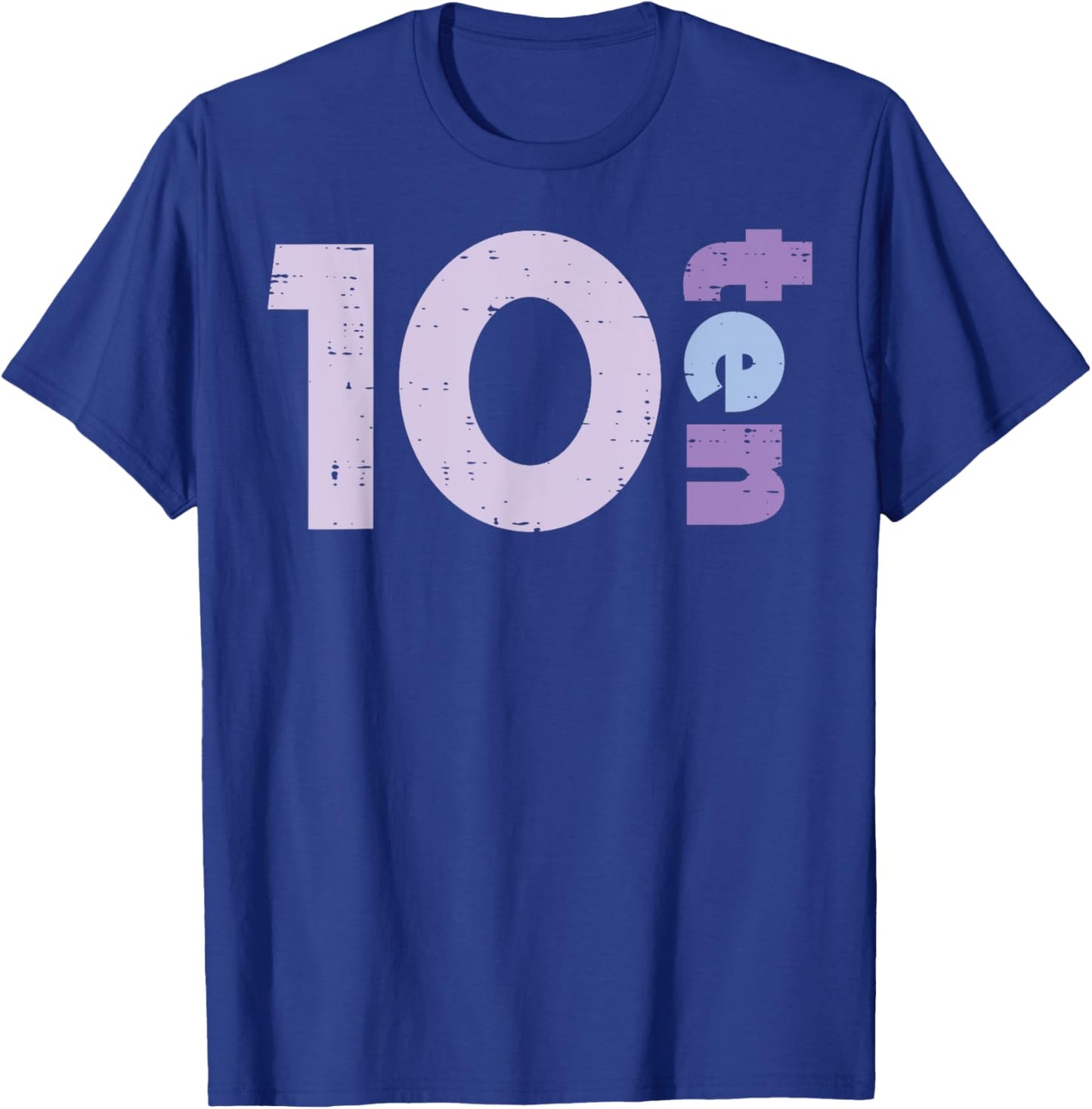 10th Birthday 10 Ten Years Old Tenth Bday Girls Boys Kids T-Shirt - T-Shirt | Royal