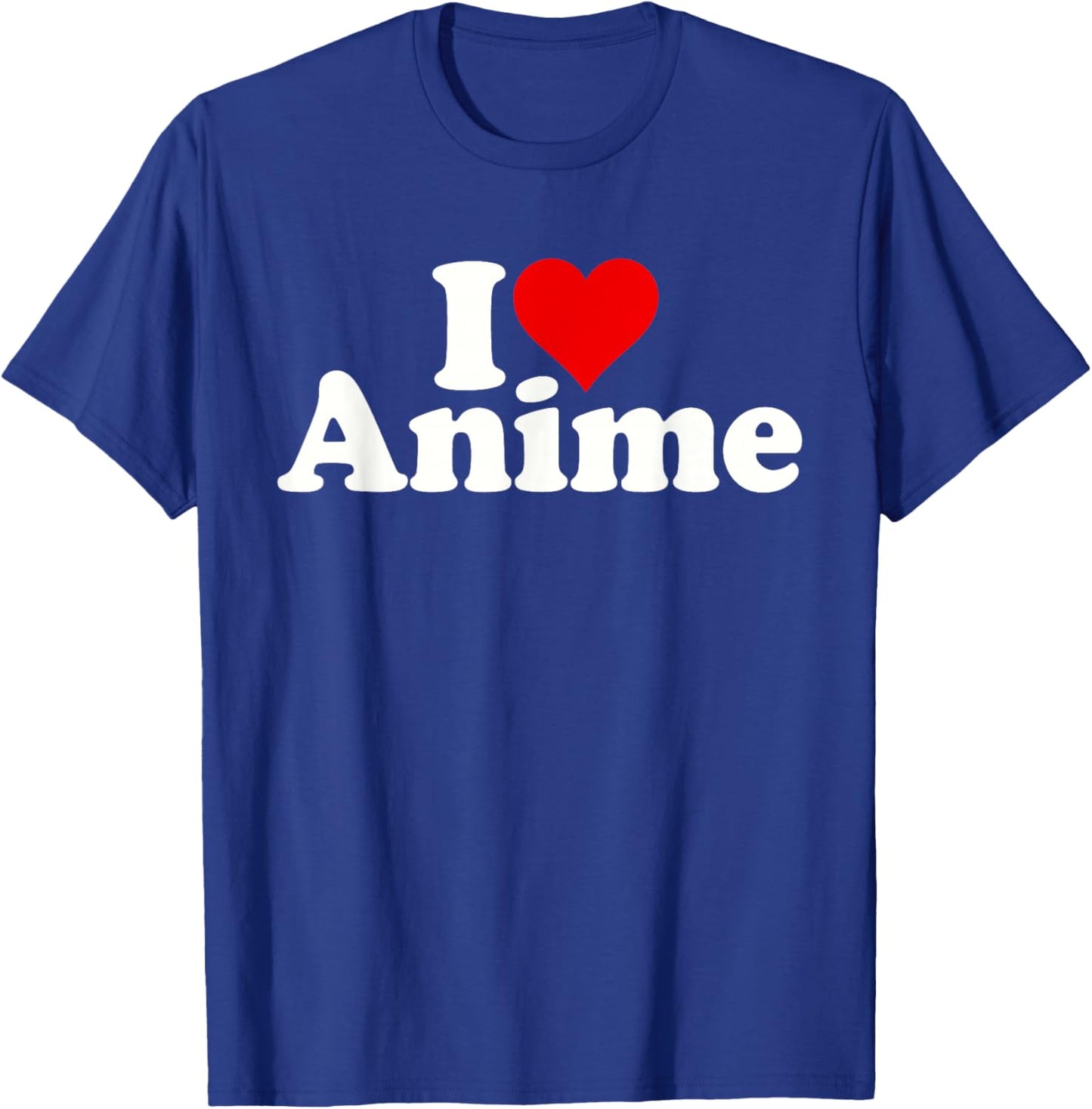 I Love Heart Anime Manga Japanese Animation T-Shirt - T-Shirt | Royal