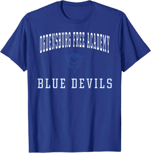 Ogdensburg Free Academy Blue Devils C1 T-Shirt - T-Shirt | Royal