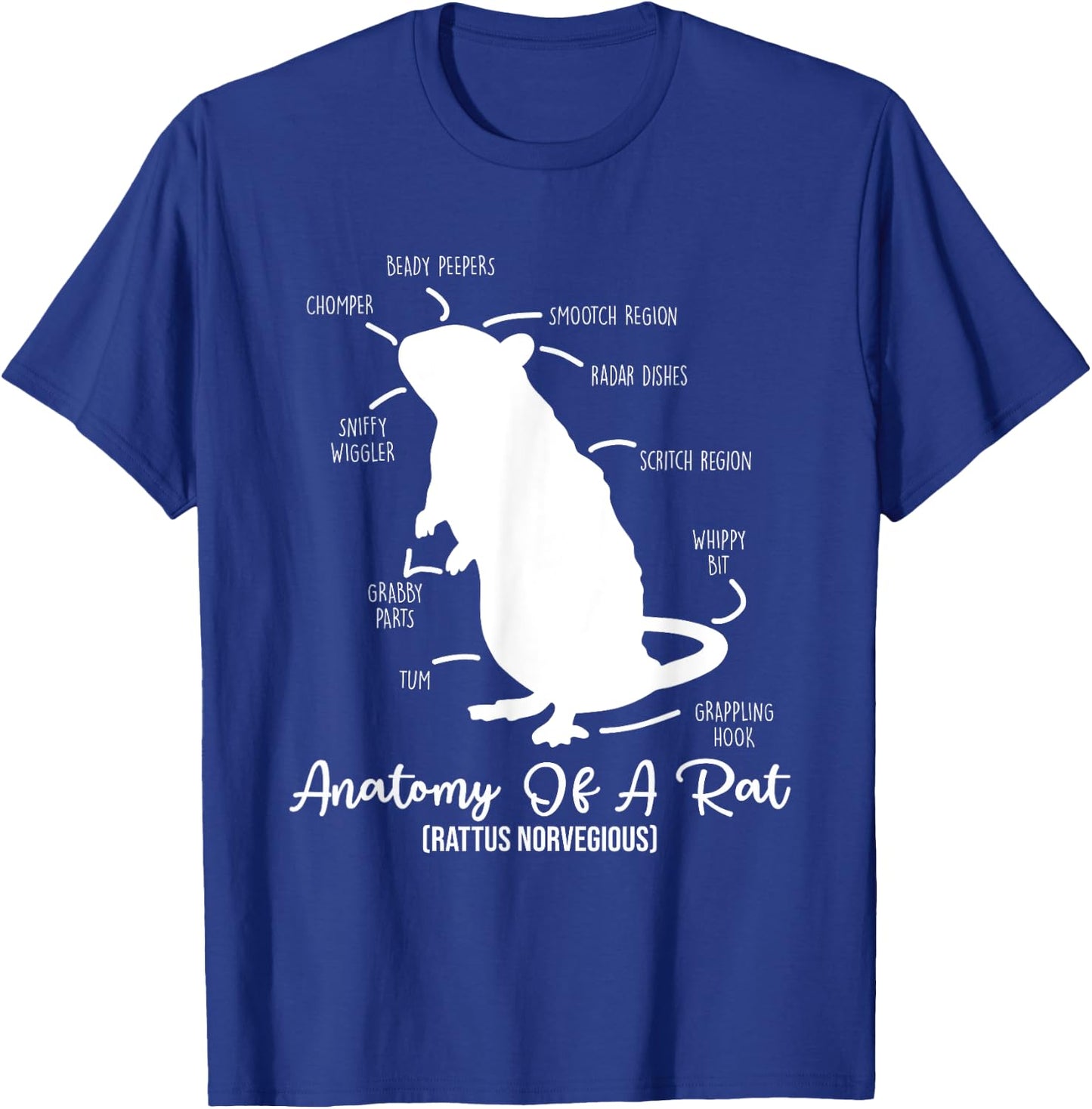 Anatomy of Rat for any rat lovers and pet rat owners T-Shirt - T-Shirt | Royal