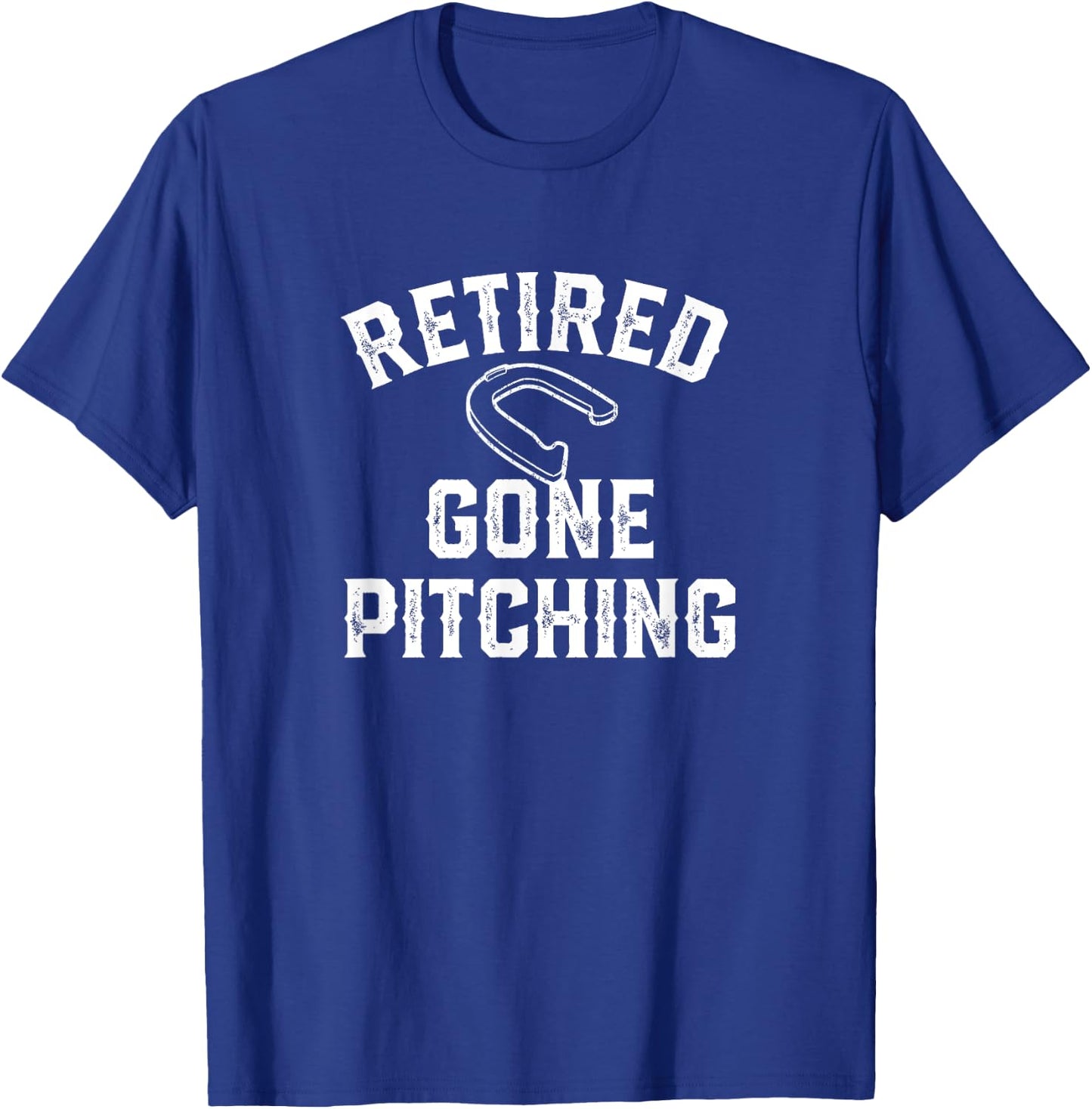 Retirement Gift Retired Horseshoe Player T-Shirt - T-Shirt | Royal