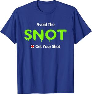 Funny Flu Vaccine Shot T-Shirt - T-Shirt | Royal