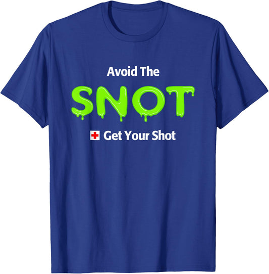 Funny Flu Vaccine Shot T-Shirt - T-Shirt | Royal