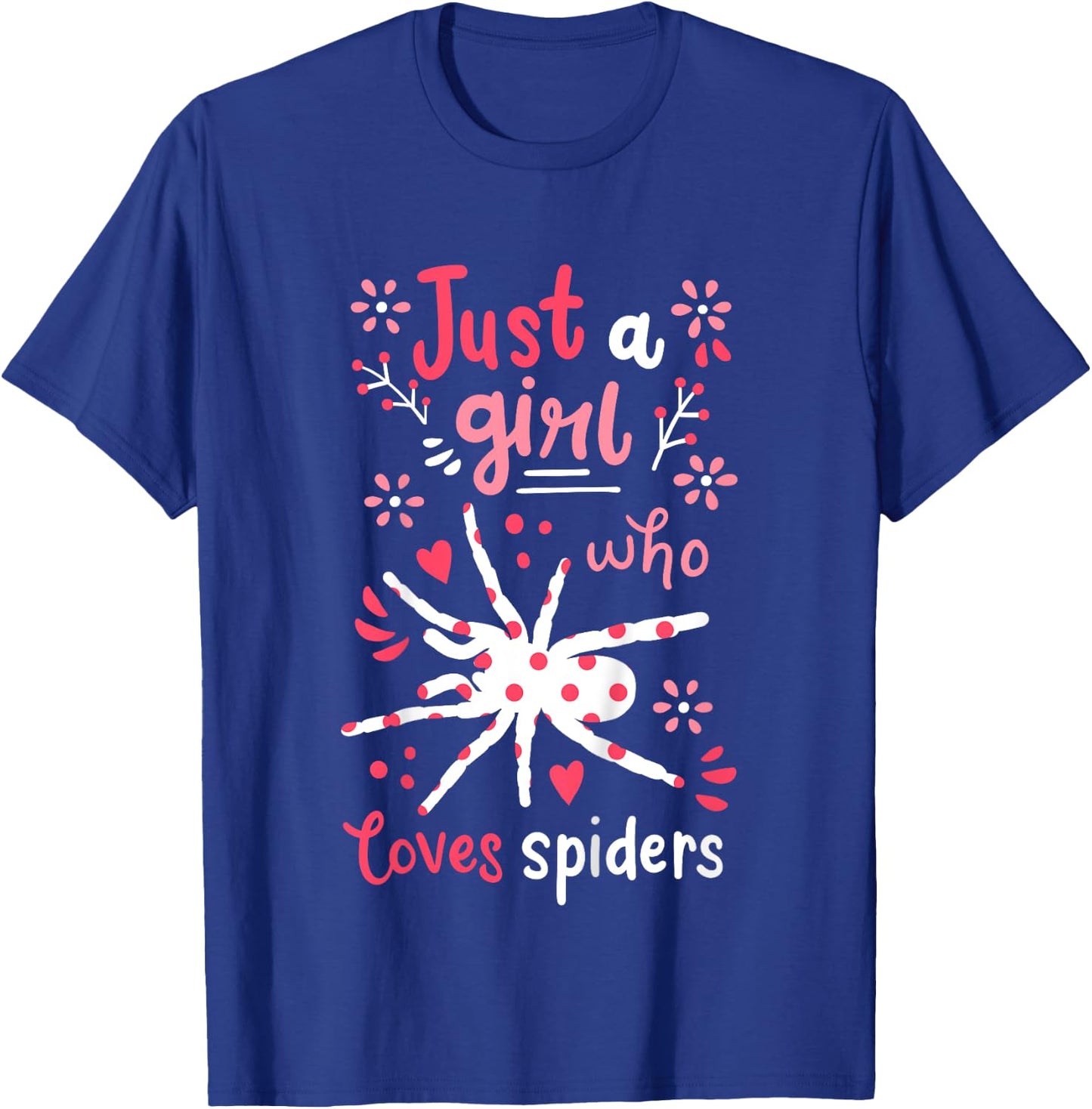 Kids Spider Just A Girl Spiders Gift T-Shirt - T-Shirt | Royal