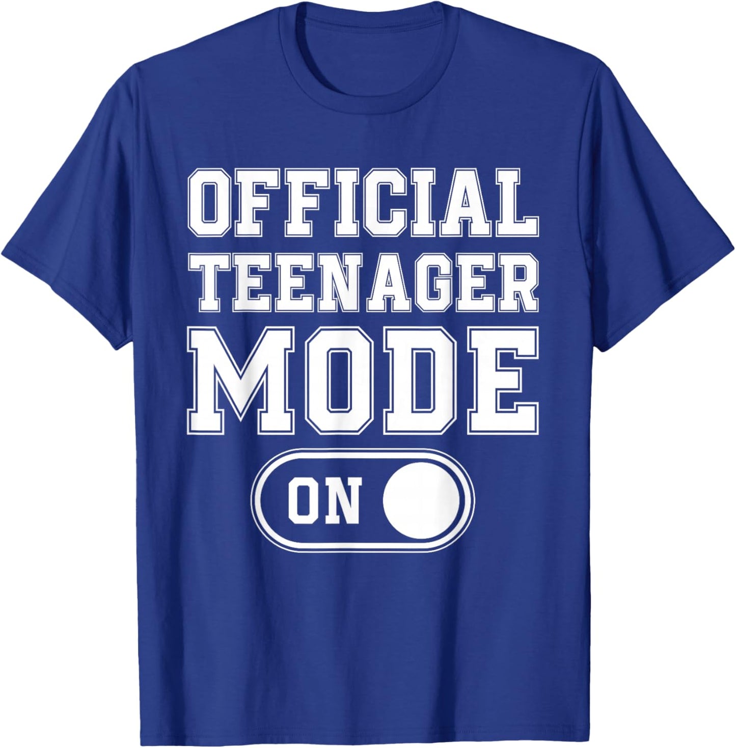 Official Teenager Mode On 13Th Birthday Gifts 13 Years Old T-Shirt - T-Shirt | Royal