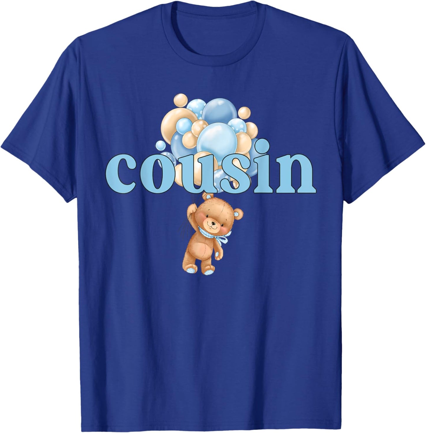 Cousin Teddy Bear 1st Birthday Boy Family Matching T-Shirt - T-Shirt | Royal