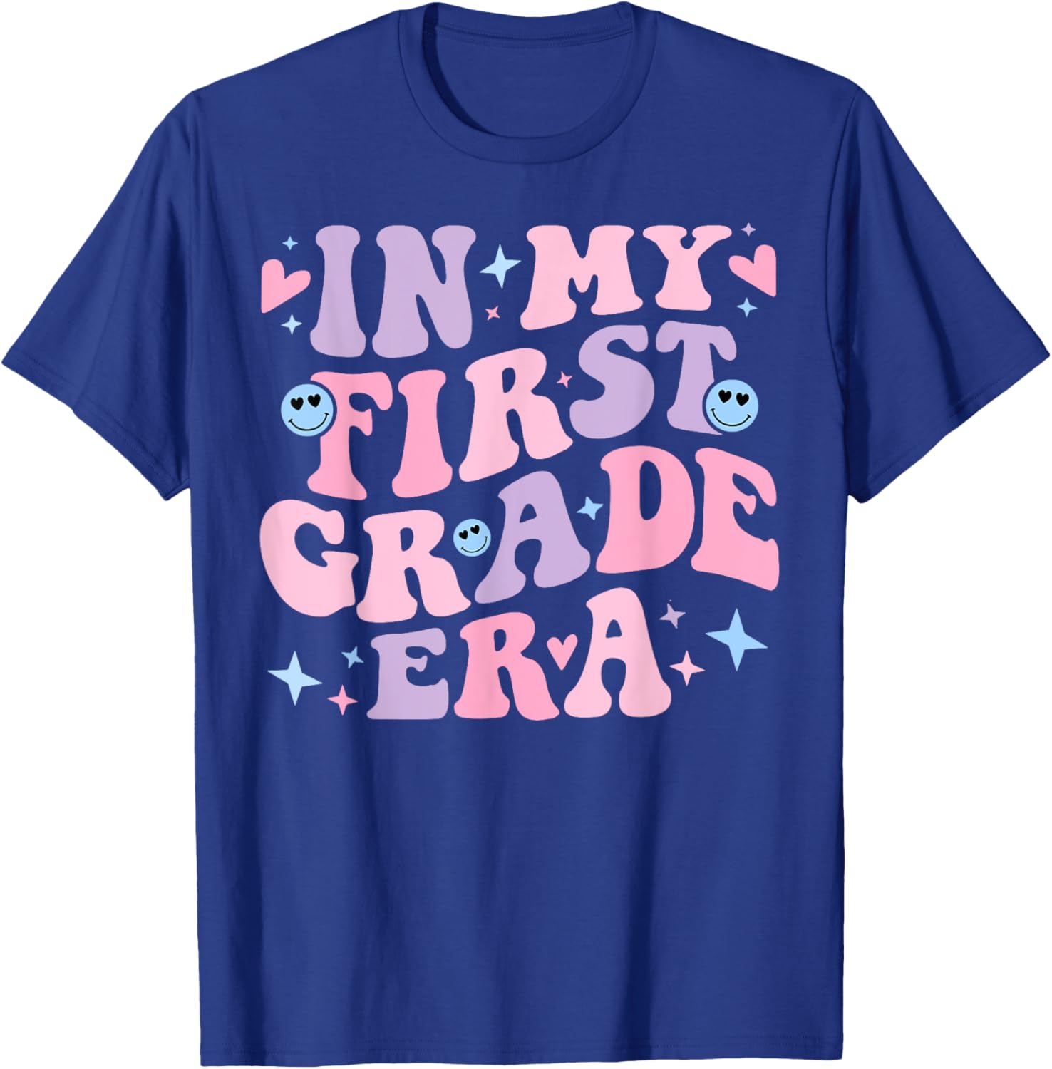 In My First Grade Era Girl Back To School 1st Grade Teacher T-Shirt - T-Shirt | Royal