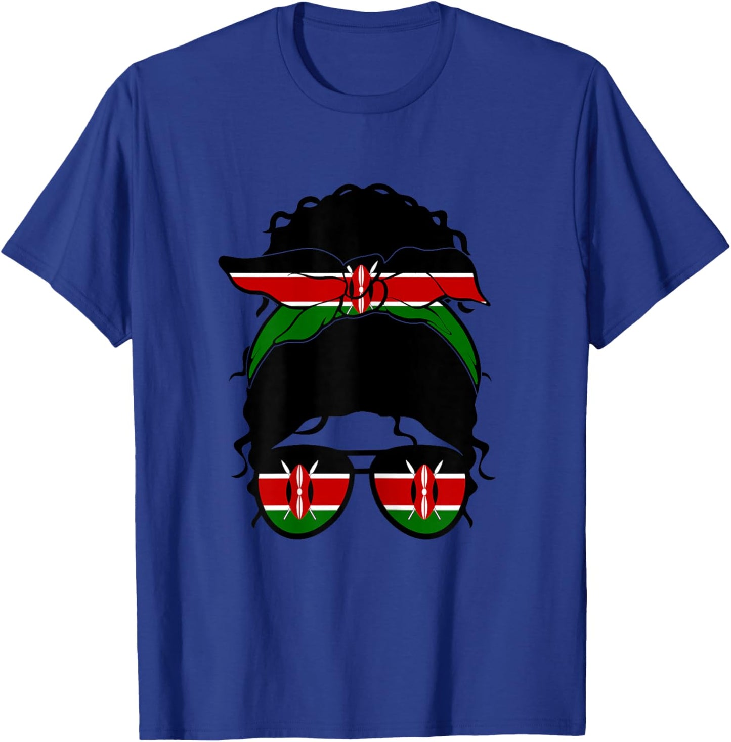 Kenya Girl Kenya Flag Kenya Proud Kenya Woman T-Shirt - T-Shirt | Royal
