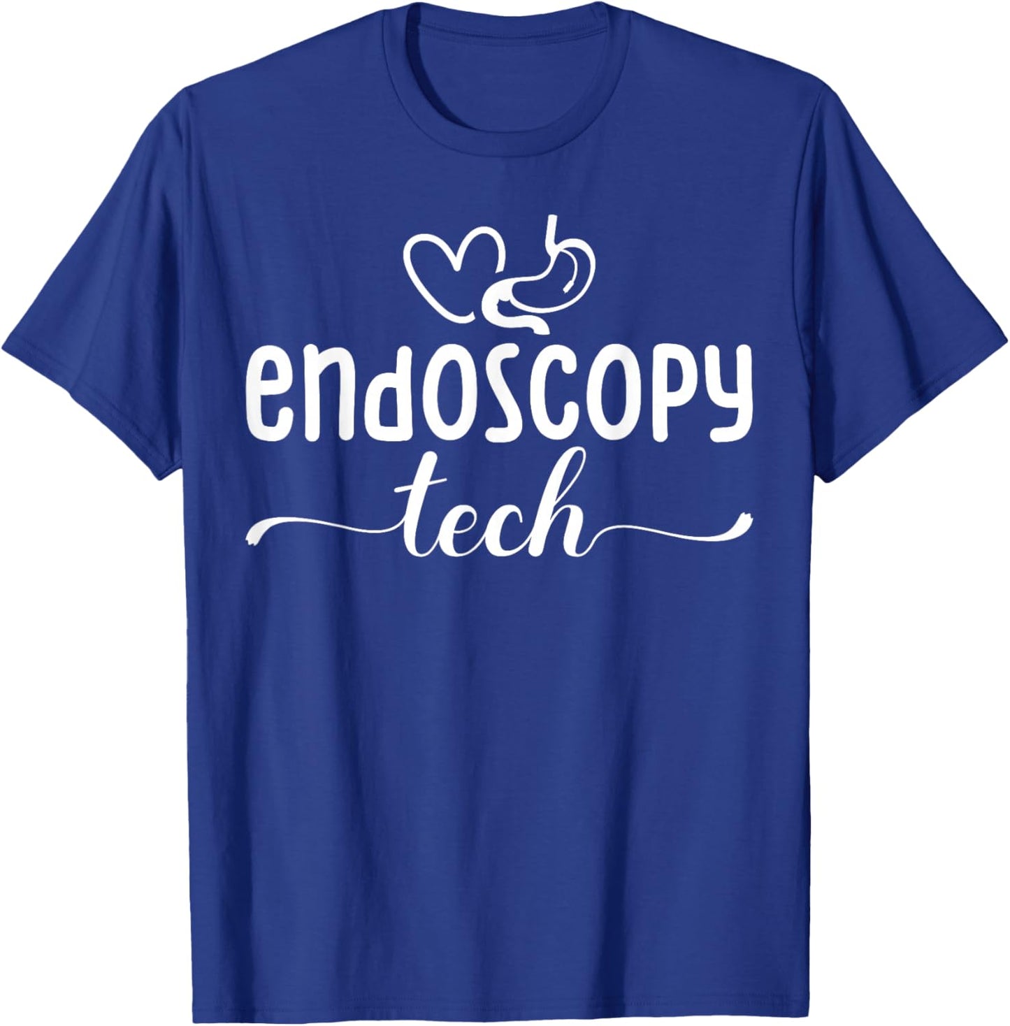Cute Endoscopy Tech Technician Heart T-Shirt - T-Shirt | Royal