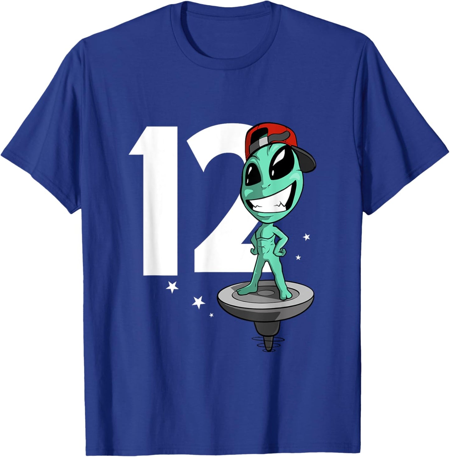 Alien 12 Year Old Boy 12th Birthday T-Shirt - T-Shirt | Royal