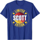 Scott Name Limited Edition Personalized Birthday Retro T-Shirt - T-Shirt | Royal