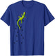 Casual Salamander Reptile with Traces Climbing Gecko T-Shirt - T-Shirt | Royal