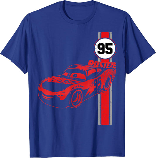 Disney Pixar Cars 3 Lighting McQueen Jersey Graphic T-Shirt - T-Shirt | Royal