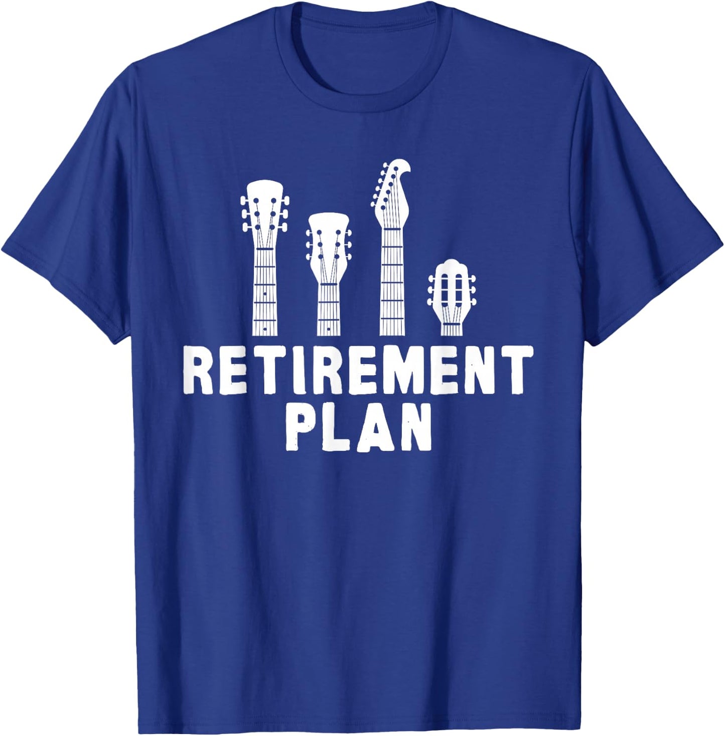 Guitar Band Retirement Plan Musik CD & Vinyl Vintage T-Shirt - T-Shirt | Royal