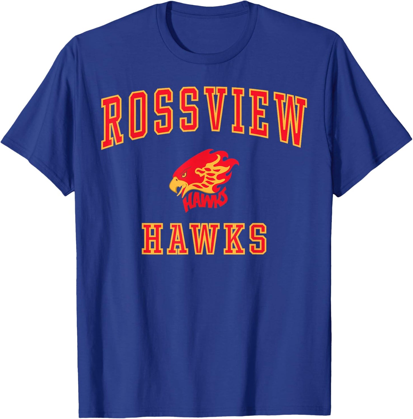 Rossview High School Hawks C1 T-Shirt - T-Shirt | Royal