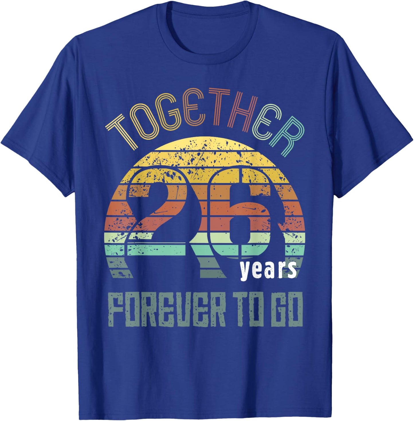 26th Years Wedding Anniversary Gifts For Couples Matching T-Shirt - T-Shirt | Royal