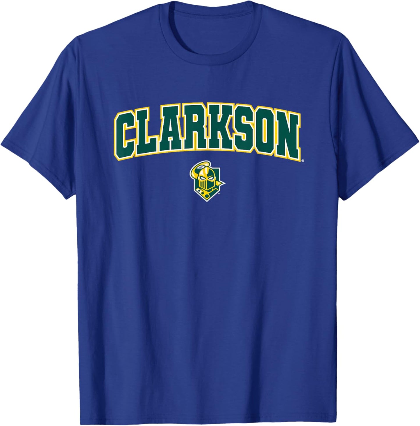 Clarkson University Golden Knights Arch Logo T-Shirt - T-Shirt | Royal