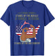 African American Army Veteran Female Afro Melanin Girl T-Shirt - T-Shirt | Royal