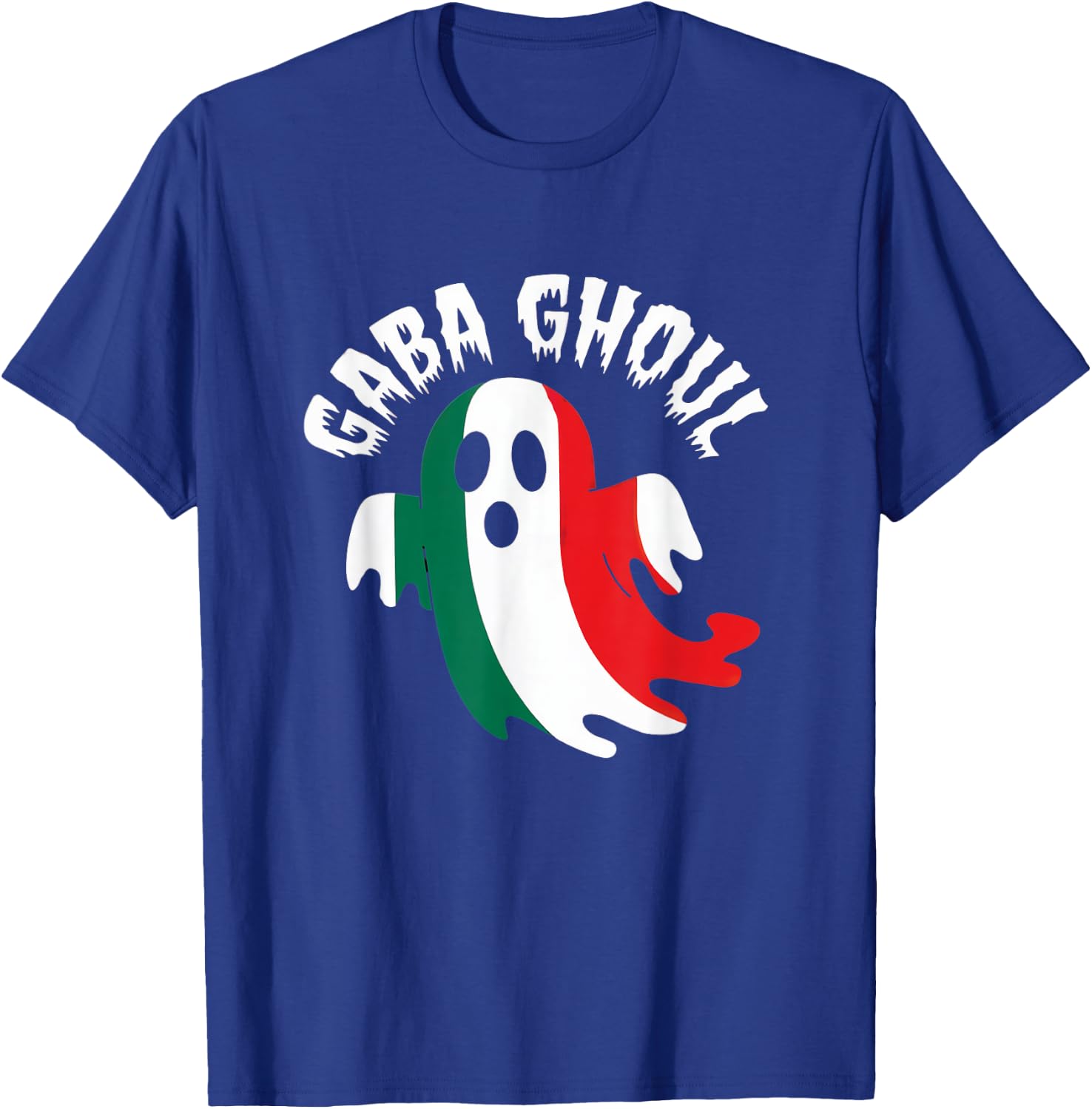 Halloween Gaba Ghoul Ghost Funny Italian Gabagool Pun T-Shirt - T-Shirt | Royal