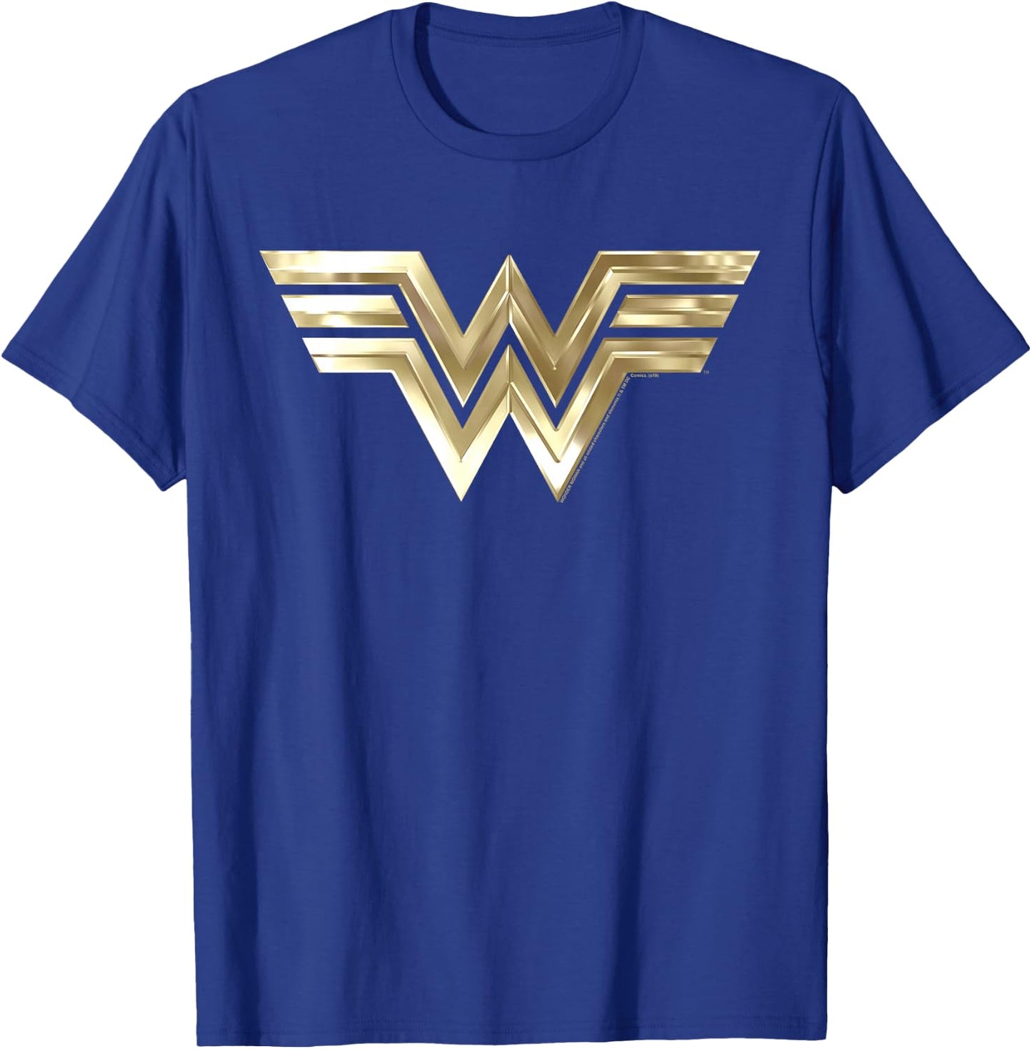 Kids DC Comics Wonder Woman 1984 Gold Logo T-Shirt - T-Shirt | Royal