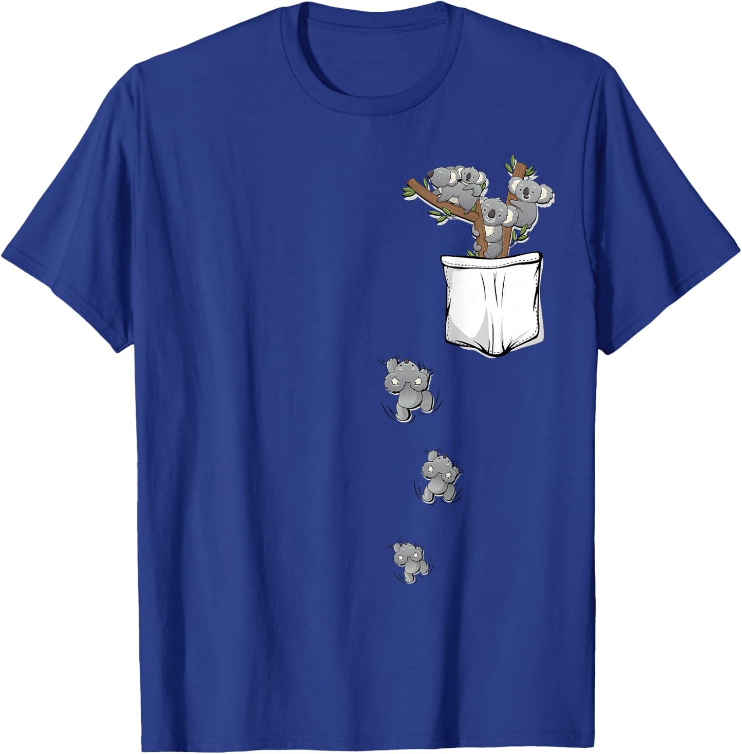Koala Bear Shirt | Cute Koala Pocket Shirt for Kids Koala T-Shirt - T-Shirt | Royal
