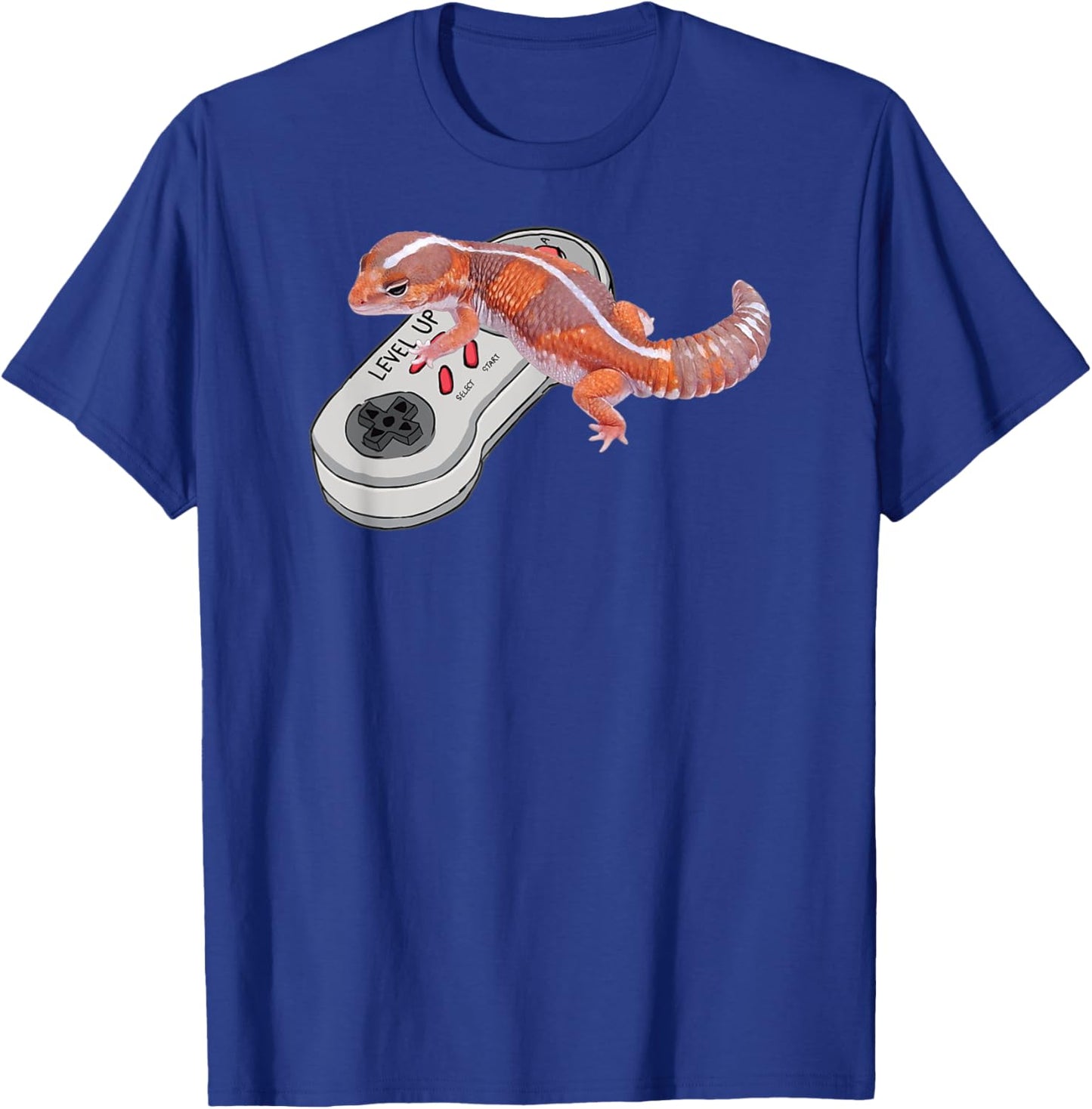 African fat tail gecko Playing Video Game Fat-tail gecko T-Shirt - T-Shirt | Royal