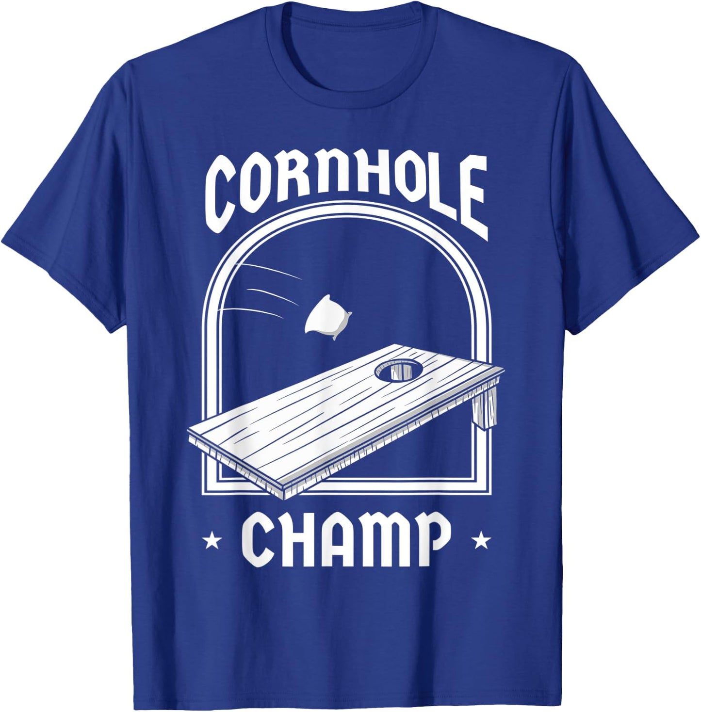 Cornhole Bean Bags Sack Toss Board Game Champion Player Gift T-Shirt - T-Shirt | Royal
