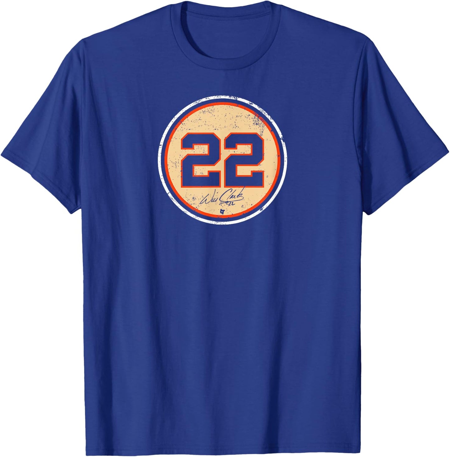 Officially Licensed - Will Clark: 22 T-Shirt - T-Shirt | Royal