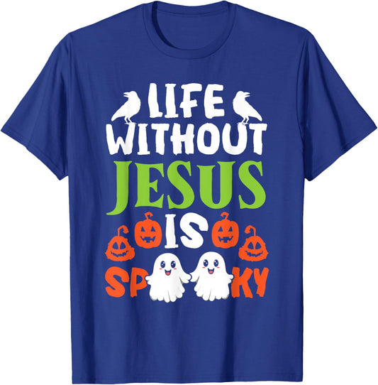 Christian Halloween Jesus Christ Trick Or Treat Christianity T-Shirt - T-Shirt | Royal